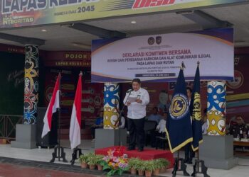 Perang Lawan Narkoba, Ditjenpas Kaltim Gelar Deklarasi Bersih Narkoba Dan Pastikan Sapu Bersih Ponsel Ilegal Di Lapas