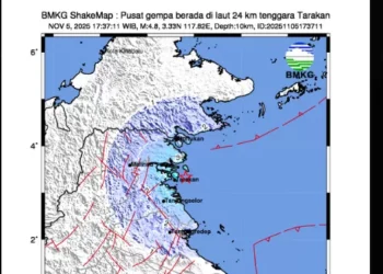 “Guncangan Tak Terduga di Tarakan — Gempa 4,8 SR Bikin Geger Warga”