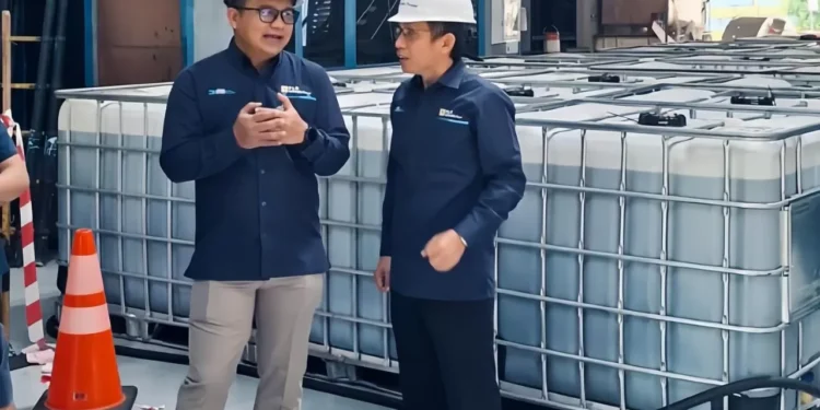 ​”Pertama di Indonesia! PLN IP UBP Mahakam Uji Coba B50 pada Mesin PLTD Keledang”